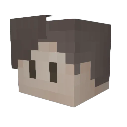 _Ben_Again_ Minecraft avatar head, 3D render