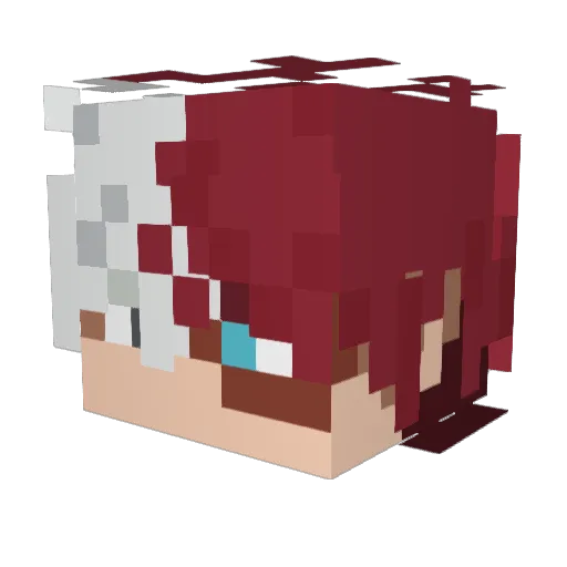 _Beniamoski_ Minecraft avatar head, 3D render