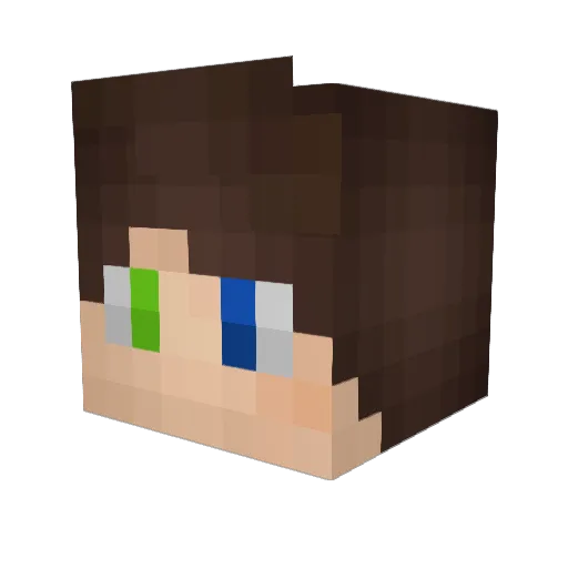 _BestPvP_ Minecraft avatar head, 3D render