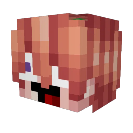 _Bestix_ Minecraft avatar head, 3D render