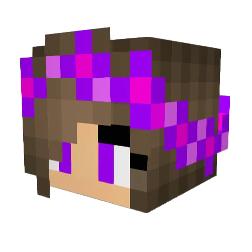 _Beyza_ Minecraft avatar head, 3D render