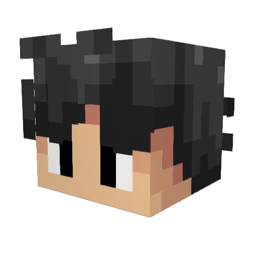_Bezimienny_ Minecraft avatar head, 3D render