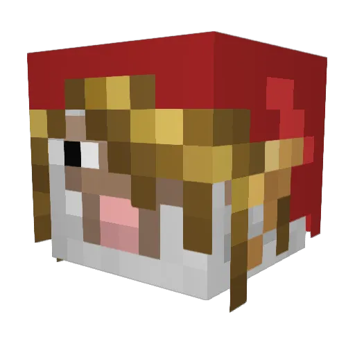 _BigEasy_ Minecraft avatar head, 3D render