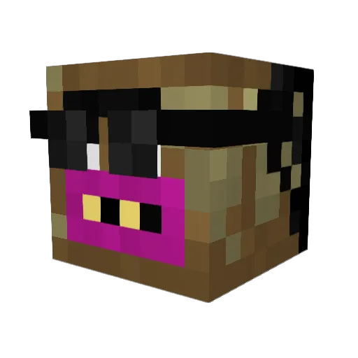 _BigMike Minecraft avatar head, 3D render