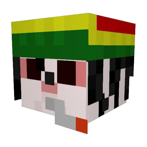 _BingusCat_ Minecraft avatar head, 3D render