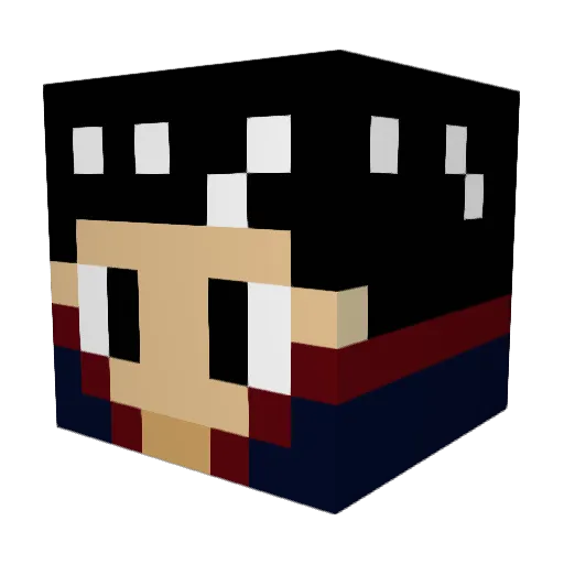 _BiscuitBandit_ Minecraft avatar head, 3D render