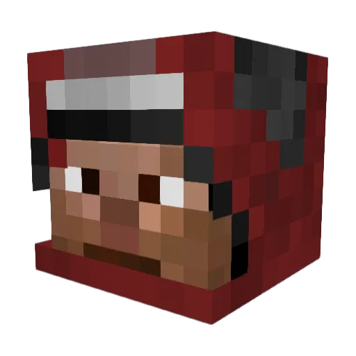 _Bl4ck0u7_ Minecraft avatar head, 3D render