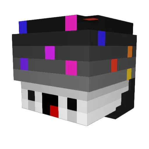 _BlaackEaglle_ Minecraft avatar head, 3D render