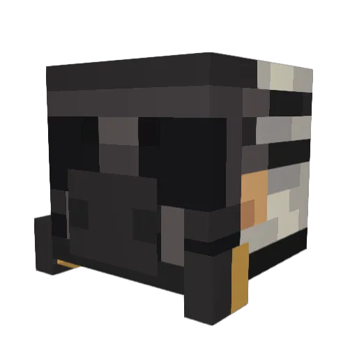 _BlackSnow_ Minecraft avatar head, 3D render