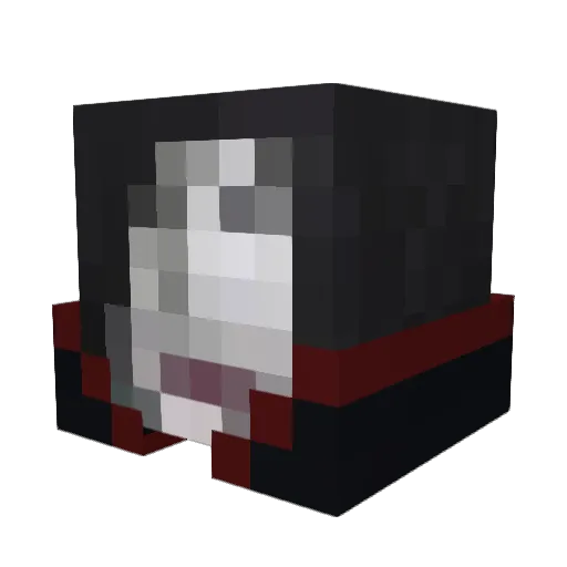 _Blaumann_ Minecraft avatar head, 3D render