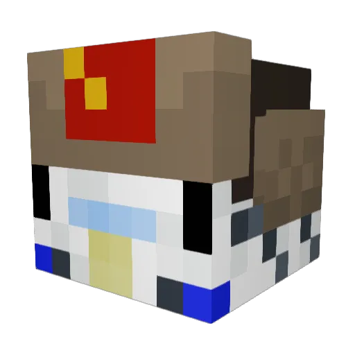 _Blaxb Minecraft avatar head, 3D render