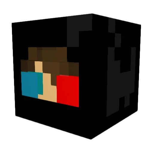 _Bleed_Blue_ Minecraft avatar head, 3D render