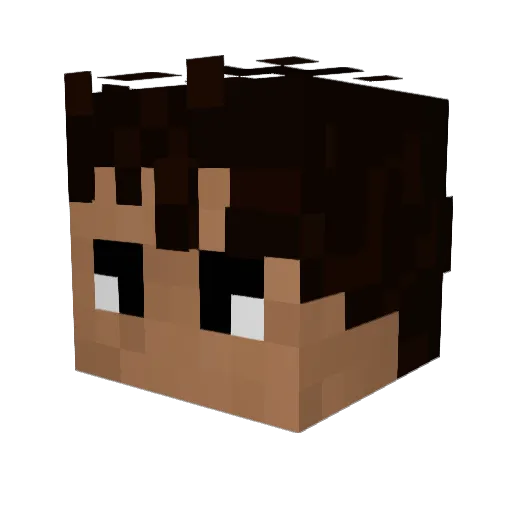 _Blenny_ Minecraft avatar head, 3D render