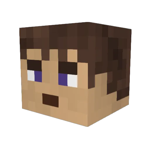 _Blisk_1 Minecraft avatar head, 3D render