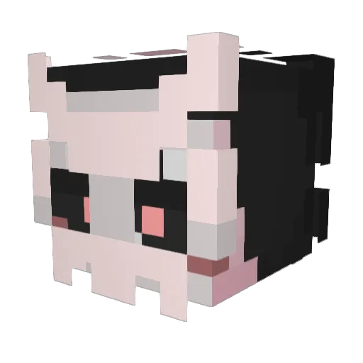 _Bliss__ Minecraft avatar head, 3D render