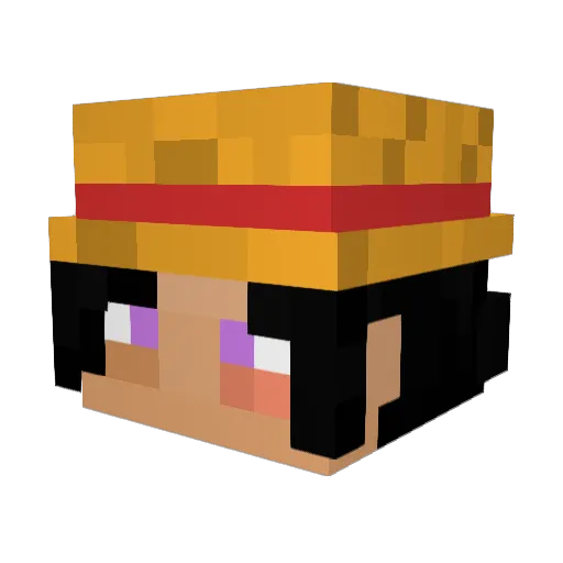 _Blo0d0 Minecraft avatar head, 3D render