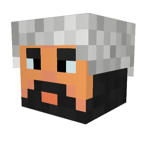 _Blogo_ Minecraft avatar head, 3D render