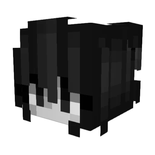_Bloke Minecraft avatar head, 3D render