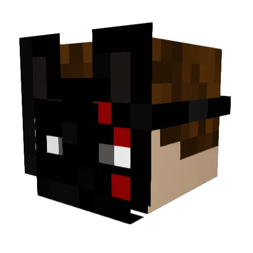 _BlooDClowN Minecraft avatar head, 3D render