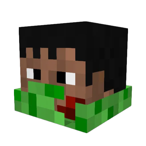 _BloodStone_ Minecraft avatar head, 3D render
