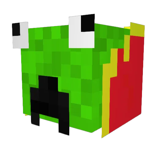 _Blood_Hound_ Minecraft avatar head, 3D render
