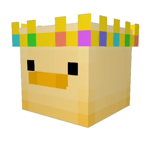 _Bloon_ Minecraft avatar head, 3D render