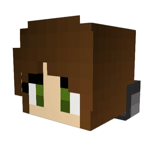 _Blu3_B3rry_ Minecraft avatar head, 3D render