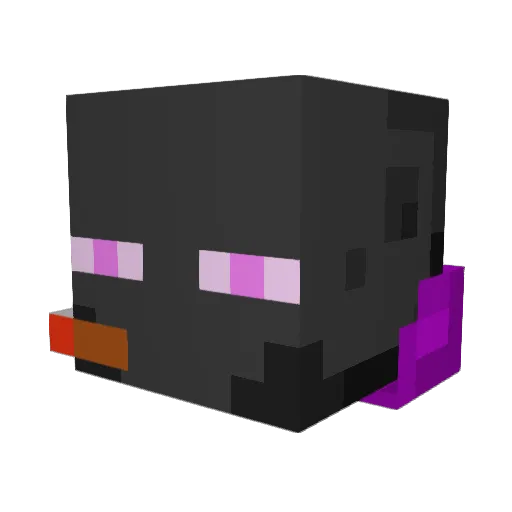 _Blu3j4y_ Minecraft avatar head, 3D render