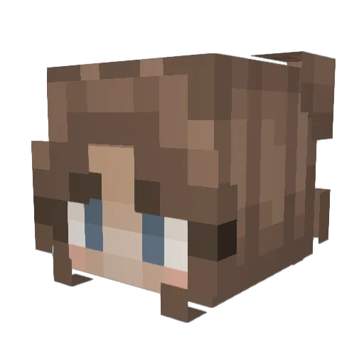 _BlueCheezzie Minecraft avatar head, 3D render