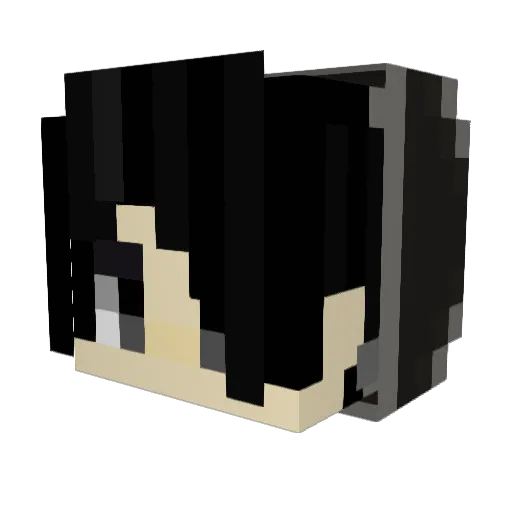 _BlueSnake_ Minecraft avatar head, 3D render