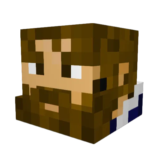 _Blue_Archer_ Minecraft avatar head, 3D render