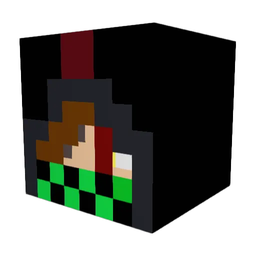 _Blue_Steel_ Minecraft avatar head, 3D render
