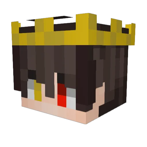 _Blue_Tiger_TW_ Minecraft avatar head, 3D render