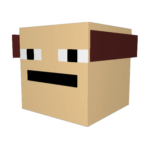 _Boba___Fett_ Minecraft avatar head, 3D render