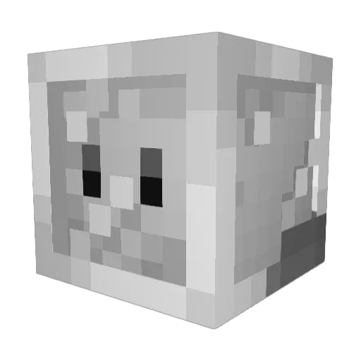 _BombC4 Minecraft avatar head, 3D render