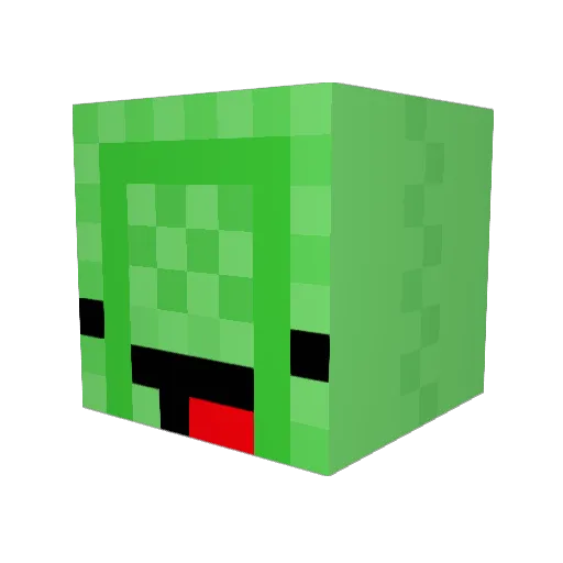 _BombDawg69_ Minecraft avatar head, 3D render