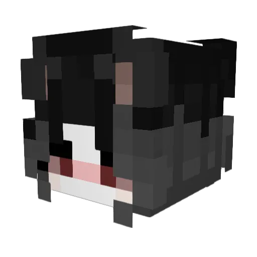 _Bonivur_ Minecraft avatar head, 3D render