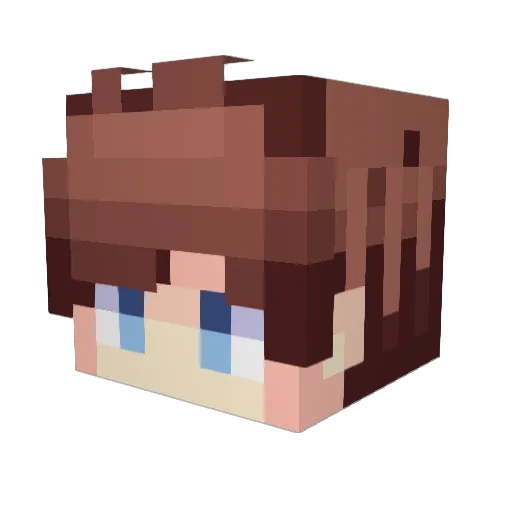 _Bonzay_ Minecraft avatar head, 3D render