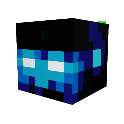 _Boomber_1 Minecraft avatar head, 3D render