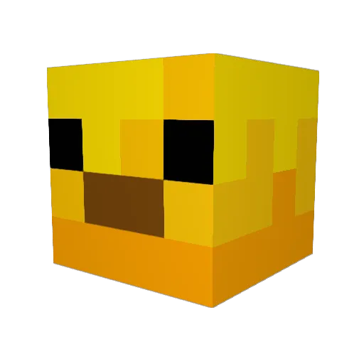 _Boomboy Minecraft avatar head, 3D render