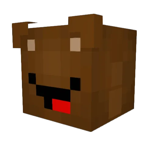 _Boring Minecraft avatar head, 3D render