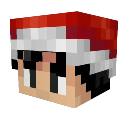 _Borjan Minecraft avatar head, 3D render