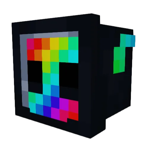 _Bork_ Minecraft avatar head, 3D render