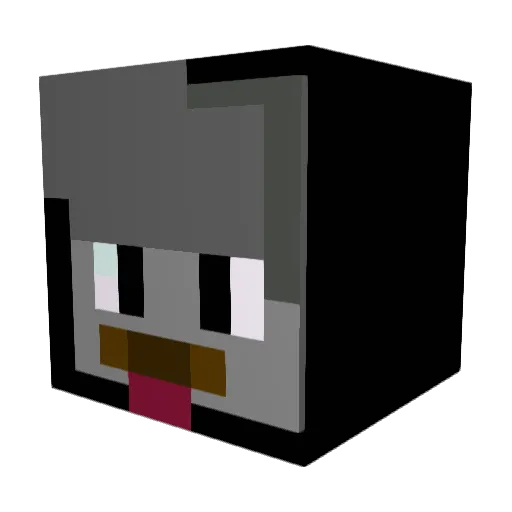 _Boss1000_ Minecraft avatar head, 3D render