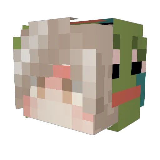 _BouNty__ Minecraft avatar head, 3D render