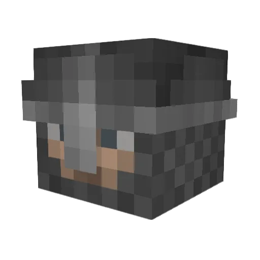 _Bravenheart_ Minecraft avatar head, 3D render