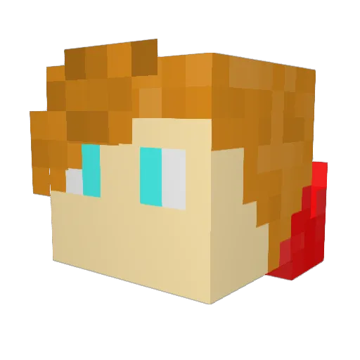 _BreakerOfWorlds Minecraft avatar head, 3D render