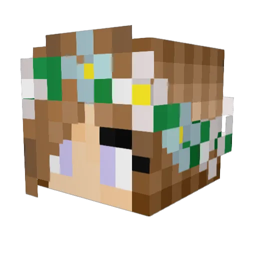 _Breathtaking Minecraft avatar head, 3D render