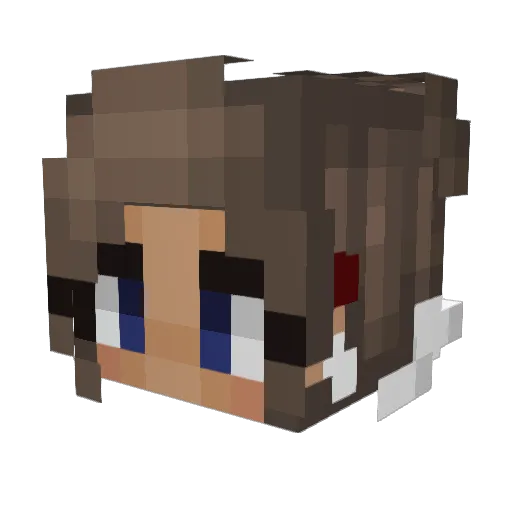 _Bree_Lee_ Minecraft avatar head, 3D render