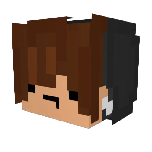 _BreezePvP Minecraft avatar head, 3D render